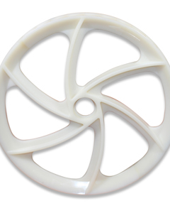 Corner wheel, plastic WITHOUT ball bearing, type 60 (FX01090